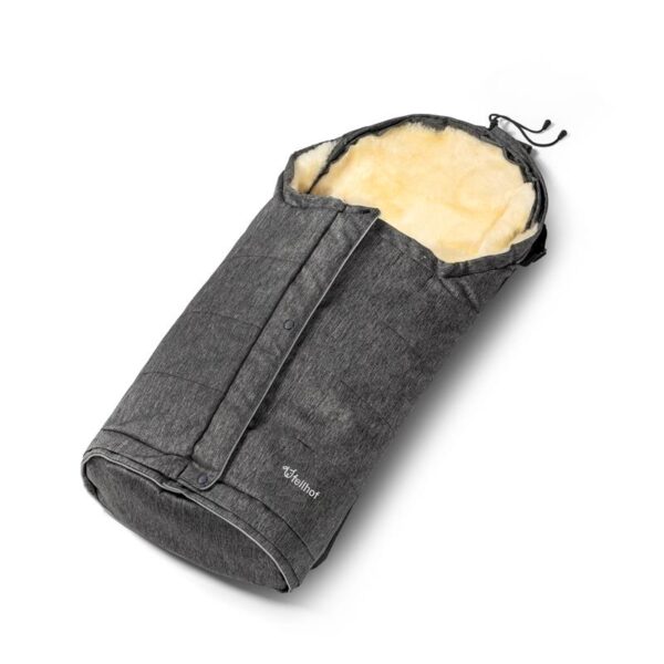 Fellhof Kinderwagenfellsack Hochsölden Farbe: black-melange