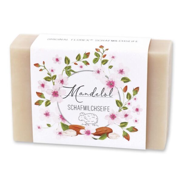 Florex Schafmilchseife, eckig Einzigartige Augenblicke, Mandelöl, 150 gr