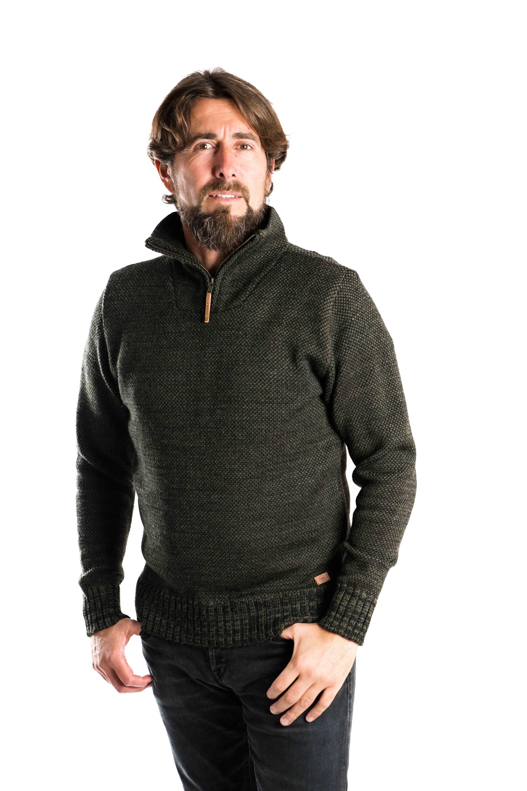 Fuzawool Dai 1/2 Zip Sweater