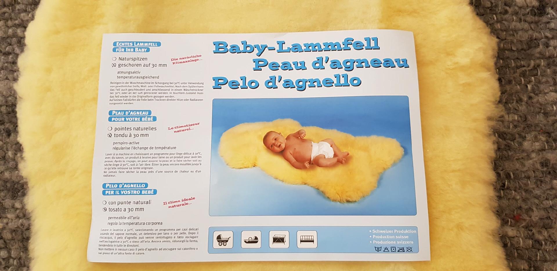 Babylammfell Babylove gold, geschoren – Bild 2