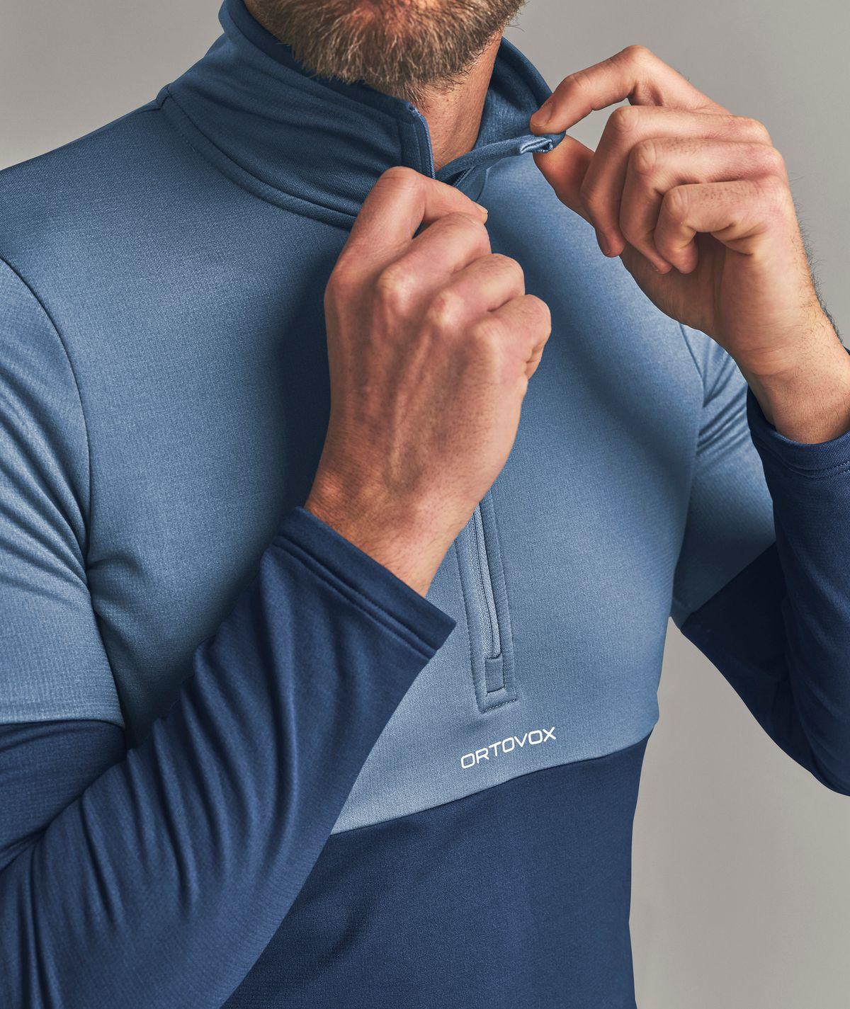 Fleece Light Zip Neck Herren – Bild 3